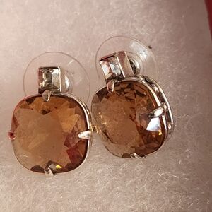 Elegant Smokey Quartz Gemstone Earrings
